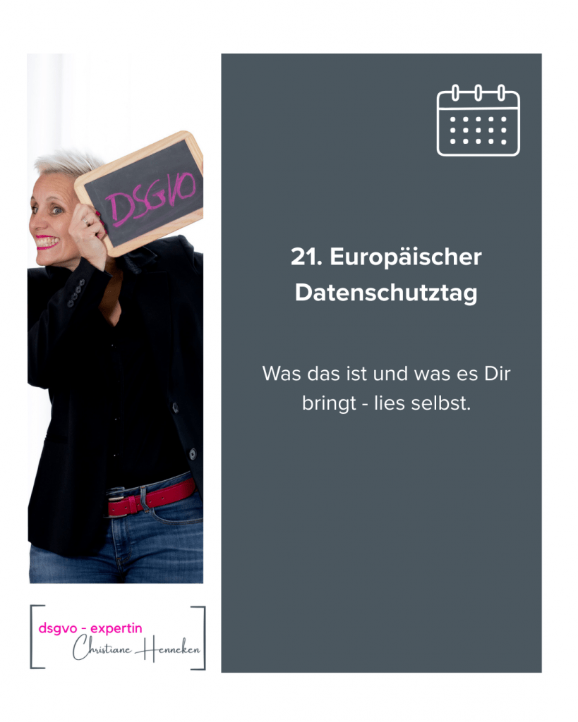 Europäischer Datenschutztag 3 Schritte zum Datenschutz